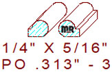 Applied Moulding 5/16" - 3 Applied Moulding 5/16" - 3