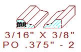 Applied Moulding 3/8" - 2 Applied Moulding 3/8" - 2