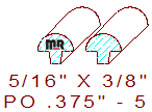 Applied Moulding 3/8" - 5