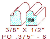 Applied Moulding 3/8" - 8