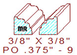 Applied Moulding 3/8" - 9 Applied Moulding 3/8" - 9