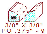 Applied Moulding 3/8" - 9