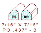 Applied Moulding 7/16" - 3 Applied Moulding 7/16" - 3