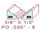 Applied Moulding 1/2" - 8 Applied Moulding 1/2" - 8