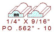 Applied Moulding 9/16" - 10 Applied Moulding 9/16" - 10