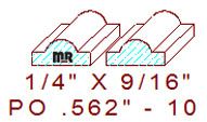 Applied Moulding 9/16" - 10