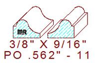 Applied Moulding 9/16" - 11 