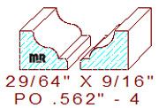 Applied Moulding 9/16" - 4 Applied Moulding 9/16" - 4