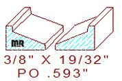 Applied Moulding 19/32" Applied Moulding 19/32"