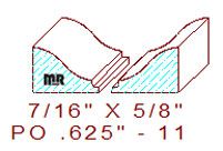 Applied Moulding 5/8" - 11 Applied Moulding 5/8" - 11