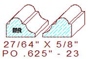 Applied Moulding 5/8" - 23