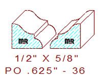 Applied Moulding 5/8" - 36 Applied Moulding 5/8" - 36