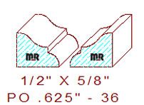 Applied Moulding 5/8" - 36 