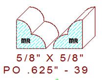 Applied Moulding 5/8" - 39 Applied Moulding 5/8" - 39