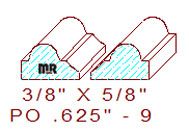Applied Moulding 5/8" - 9 Applied Moulding 5/8" - 9