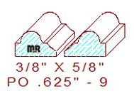 Applied Moulding 5/8" - 9