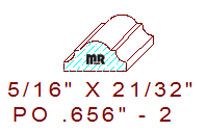 Applied Moulding 21/32" - 2 Applied Moulding 21/32" - 2