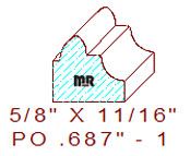 Applied Moulding 11/16" - 1