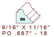 Applied Moulding 11/16" - 18