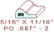 Applied Moulding 11/16" - 2
