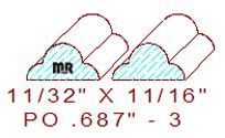 Applied Moulding 11/16" - 3 Applied Moulding 11/16" - 3