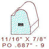 Applied Moulding 11/16" - 9 Applied Moulding 11/16" - 9