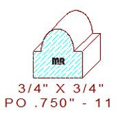 Applied Moulding 3/4" - 11 