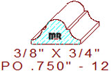 Applied Moulding 3/4" - 12