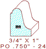 Applied Moulding 3/4" - 24