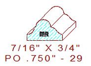 Applied Moulding 3/4" - 29