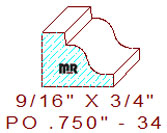 Applied Moulding 3/4" - 34