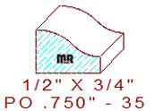 Applied Moulding 3/4" - 35