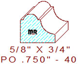 Applied Moulding 3/4" - 40