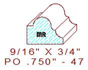 Applied Moulding 3/4" - 47