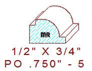 Applied Moulding 3/4" - 5 