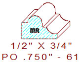 Applied Moulding 3/4" - 61