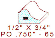 Applied Moulding 3/4" - 65