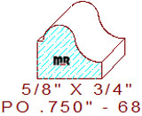 Applied Moulding 3/4" - 68