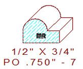 Applied Moulding 3/4" - 7