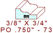 Applied Moulding 3/4" - 73