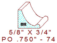 Applied Moulding 3/4" - 74