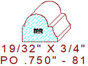 Applied Moulding 3/4" - 81