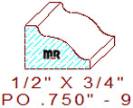 Applied Moulding 3/4" - 9 