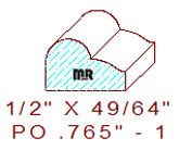 Applied Moulding 49/64" - 1