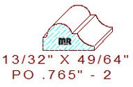 Applied Moulding 49/64" - 2