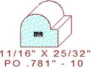 Applied Moulding 25/32" - 10