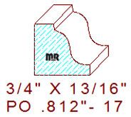 Applied Moulding 13/16" - 17 