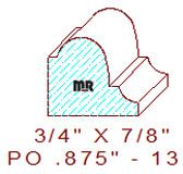 Applied Moulding 7/8" - 13