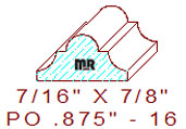 Applied Moulding 7/8" - 16 Applied Moulding 7/8" - 16