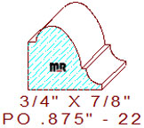 Applied Moulding 7/8" - 22